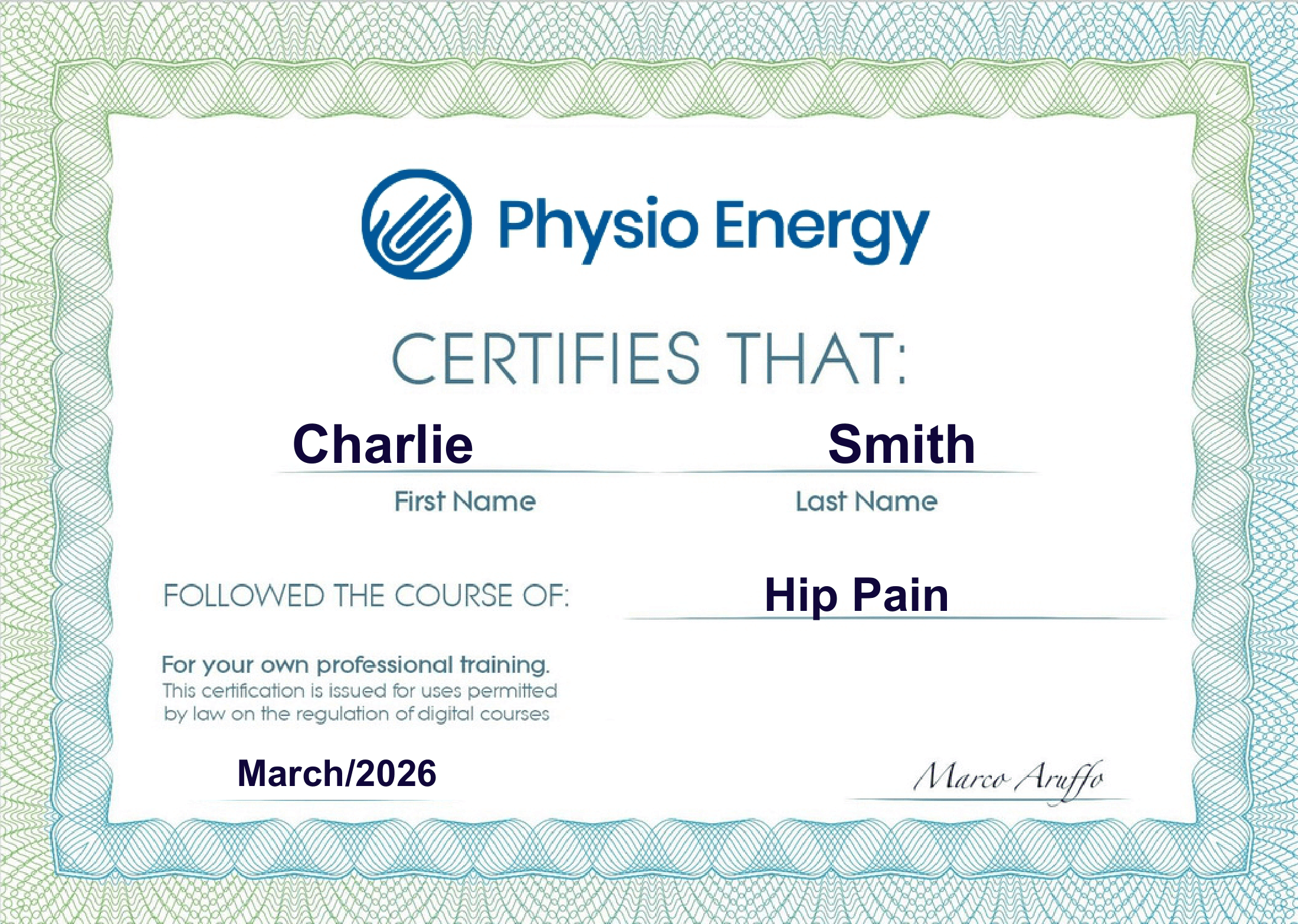 charlie hip pain opt