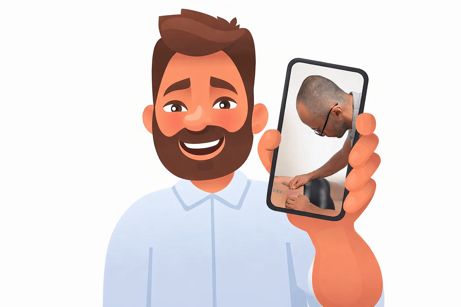 happy man low back opt